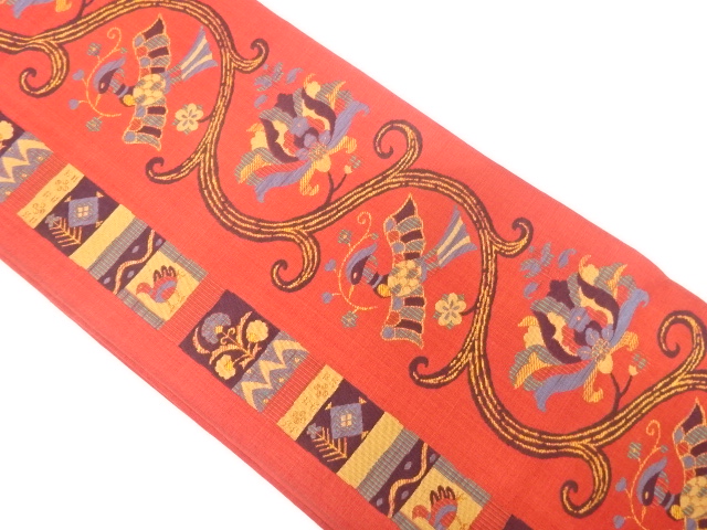 JAPANESE FUKURO OBI / WOVEN ARABESQUE